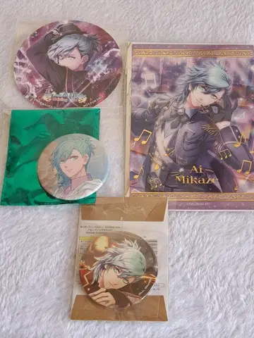 우타프리 샤니라이 캔 배지 클리어 카드 특전 코스터 미카제 아이