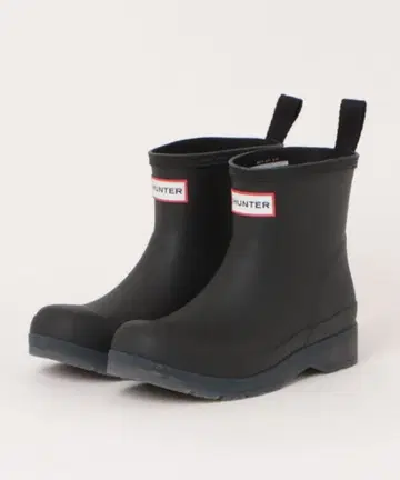 새상품 헌터 레인부츠 블랙 숏 기장