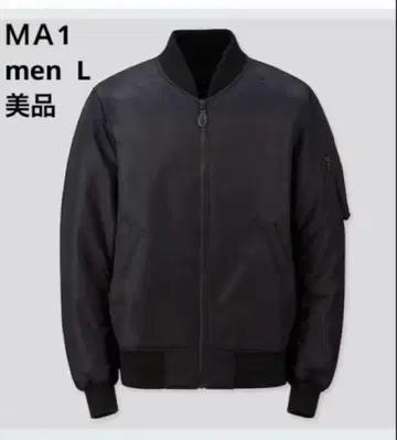 UNIQLO MA-1 블루종 남성용 L 블랙 아우터 점퍼