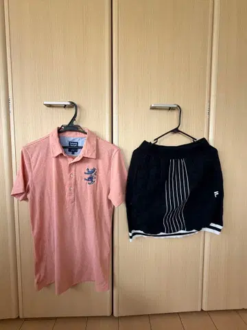 Admiral 피케 셔츠 FILA 숏팬츠 Callaway 바이저 3점