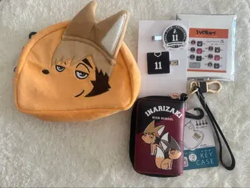 하이큐!! [이나리자키 묶음 판매] 키케이스&파우치&멀티클립 3세트