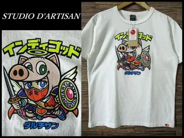 미사용 보관품 21SS 스튜디오 다리잔 인디고 T셔츠 M