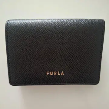 FURLA 블랙 3단 폴더형 지갑