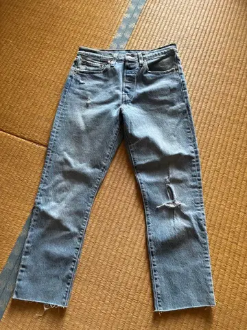 리바이스 501 스트레이트 데님 라이트 블루