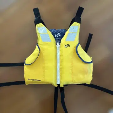 BLUE STORM 블루스톰 소아용 L 구명 조끼 벚꽃 마크 부착