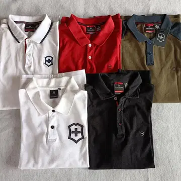 빅토리녹스 M 사이즈 피케 셔츠 5장 세트