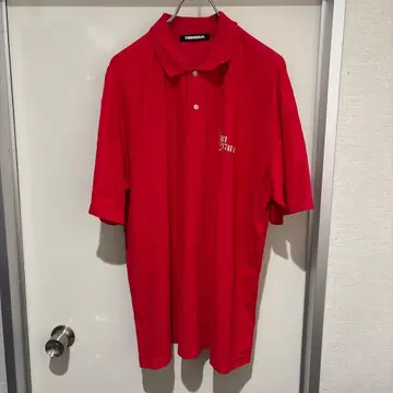 tangram 타그램 피케 셔츠 레드 XXL