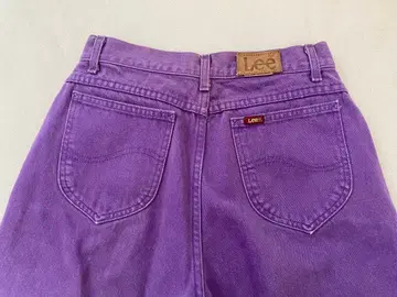 Lee 보라색 데님 구제 의류 USA제