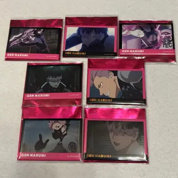 괴수 8호 나루미 겐 스퀘어 캔뱃지 세트