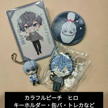 컬러풀 피치 히로 키링 캔뱃지 카드 브로마이드 세트