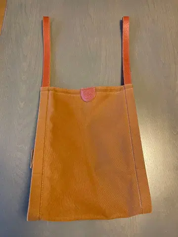 일비종떼 캔버스 가죽 토트백