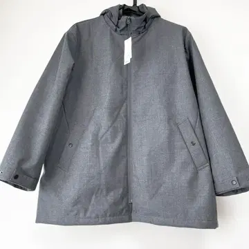 후드 부착 비즈니스 코트 5L 그레이 미사용 새상품 익명 배송