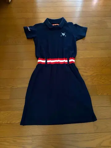 빔즈 골프 네이비 폴로 원피스 빨흰 스트라이프