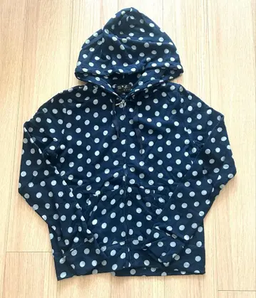 새상품급 TO b. by agnes b 도트 후드티 네이비