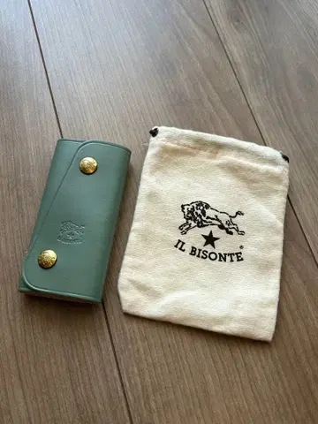 [ 미사용 새상품 ] IL BISONTE 키케이스 그린