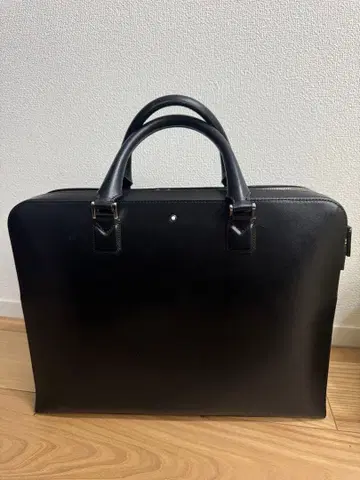 몽블랑 블랙 가죽 비즈니스 백