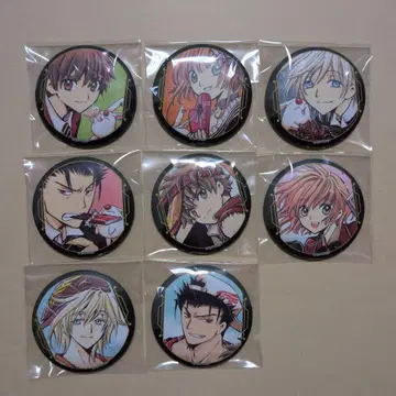 CLAMP전 캔뱃지 츠바사 8개 세트 캐릭터 배지 컬렉션