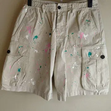 DSQUARED2 베이지 숏팬츠 스플래쉬 48