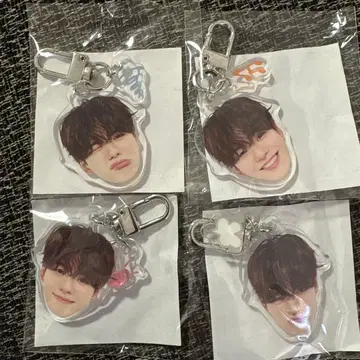 TREASURE 재혁 얼굴 아크링 키링 희로애락 캡슐 토이 컴플리트