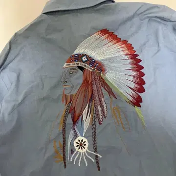 Kennington 케니턴 웨스턴 셔츠 인디언 헤드 자수