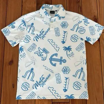 새상품 Muta Marine 랜덤 로고 L 사이즈 피케 셔츠 무타 마린