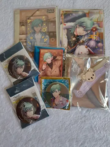 우타프리 샤니라이 비쥬컬렉션 밤 크리스탈 캔뱃지 외 미카제 아이 7점