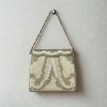 빈티지 총 비즈 백 기모노 가방 파티 골드 오로라 컬러