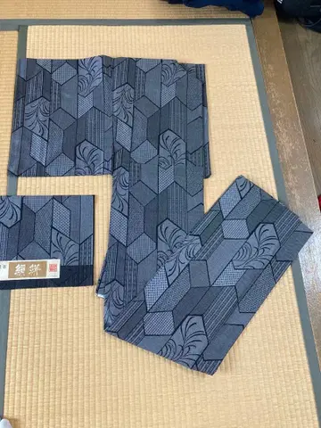 실크 카스리 기모노