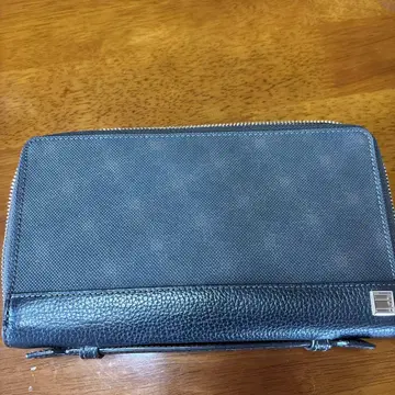 새상품급 덤빌 오거나이저 트래블 케이스 더블 지퍼 장지갑 블랙