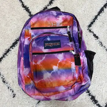 잔스포츠 백팩 오렌지 보라색
