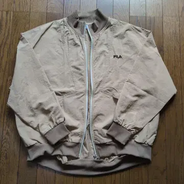 FILA 풀 지퍼 자켓 M 사이즈 베이지
