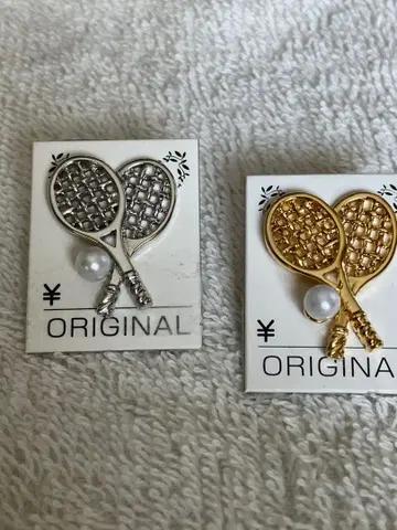 담수 펄 테니스 핑 브로치 세트