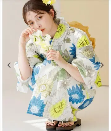 DITA 찬찬하나아소비 세퍼레이트 유카타 헤코오비 3점 세트