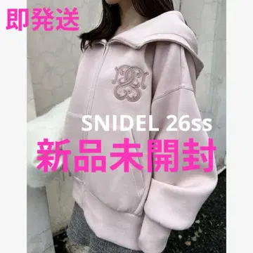 택 포함 새상품 SNIDEL 스나이델 볼륨 후드티 핑크