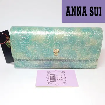 [ 택 포함 새상품 ] 안나수이 로즈하트 장지갑 에메랄드 그린