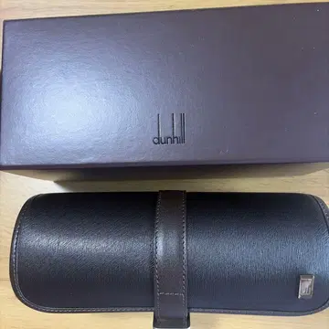 dunhill 브라운 가죽 케이스 시계 케이스