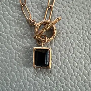 골드 체인 블랙 오닉스 목걸이