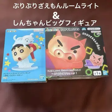 짱구는 못말려(크레용 신짱) 부리부리몬 룸 라이트 빅 피규어 세트
