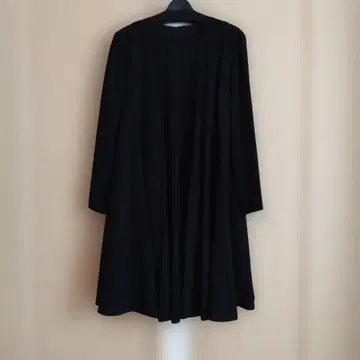 관혼상제용 블랙 플레어 슬리브 A라인 드레스 팬츠 세트