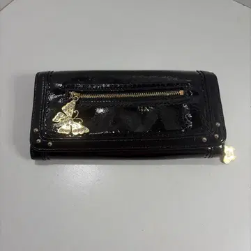 ANNA SUI 안나수이 장지갑 버터플라이 참 블랙 에나멜 B-17