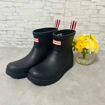 컨디션 최상 HUNTER 헌터 레인부츠 블랙 UK 4 23cm 블랙