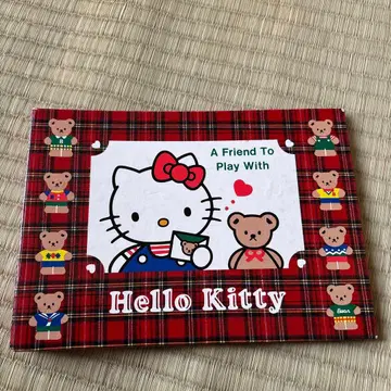 헬로키티 바인더 체크 무늬 1992년 쇼와 레트로 헤이세이 레트로