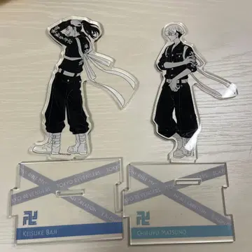도쿄 리벤저스 아크릴 스탠드 바지 케이스케 & 마츠노 치후유 세트