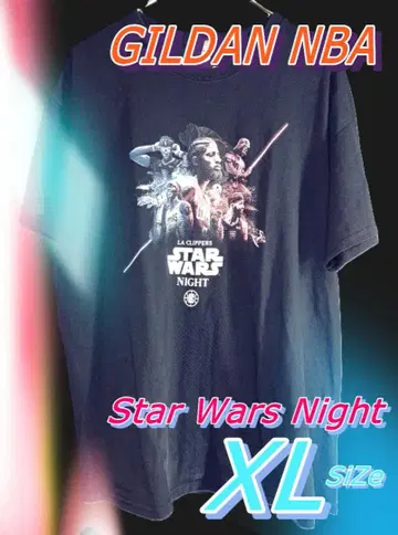[레어 XL] GILDAN NBA 클리퍼스 x 스타 워즈 콜라보 T