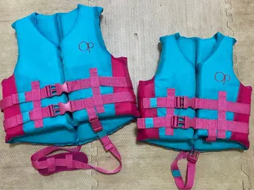 OCEAN PACIFIC 구명 조끼 L S 핑크 스카이블루 세트 판매