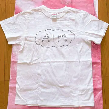 아이묭 AIM 티셔츠 S 사이즈 화이트