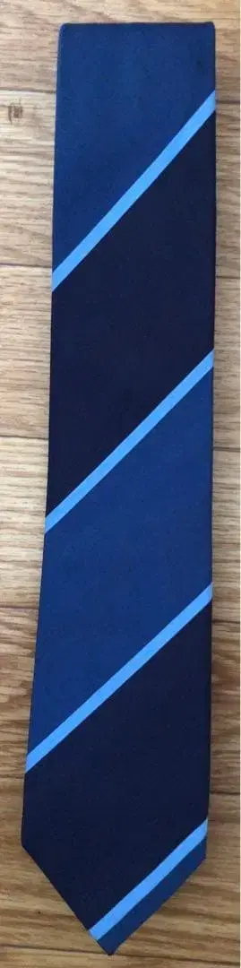 Maker's Shirt 카마쿠라 네이비 x 블루 단차 스트라이프 타이