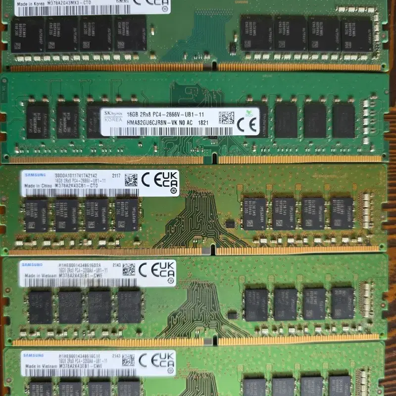 삼성/SK하이닉스 16GB DDR4 3200 2666램 5개