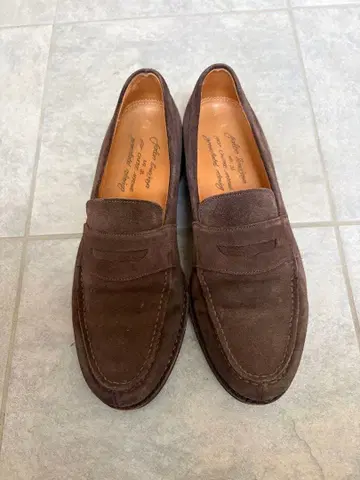 유나이티드 애로우즈 브라운 스웨이드 로퍼 40