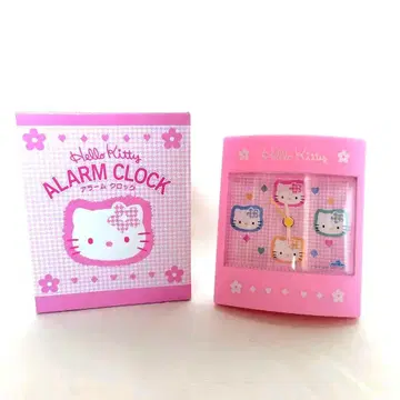 레어 작동 확인 완료 헬로키티 알람 시계 탁상시계 헤이세이 레트로